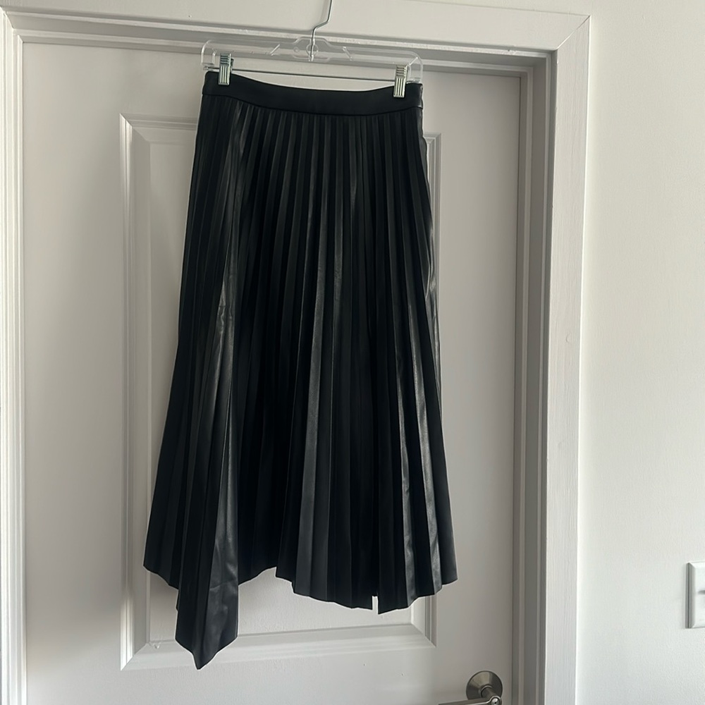 Faux leather skirt